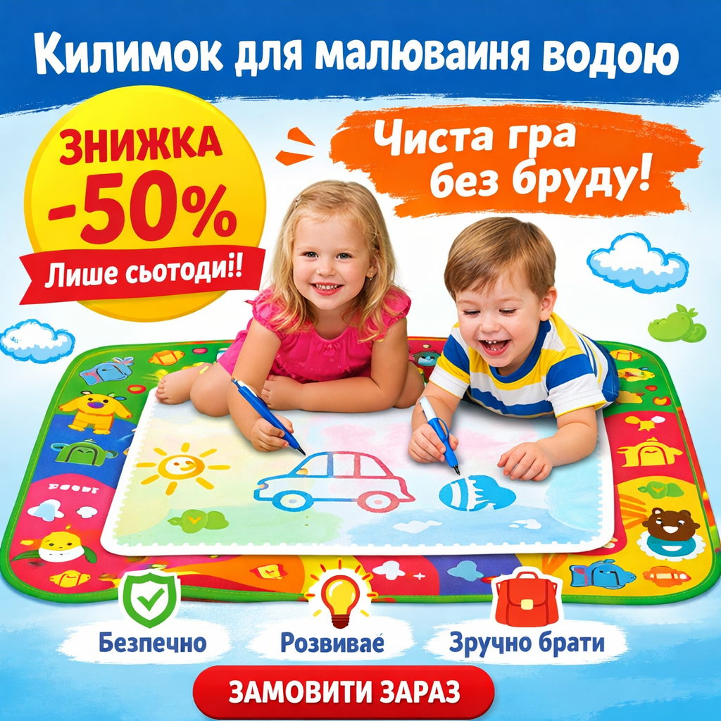 Килимок для малювання водою
